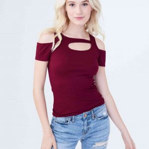 Cold Shoulder Custom Tank Top