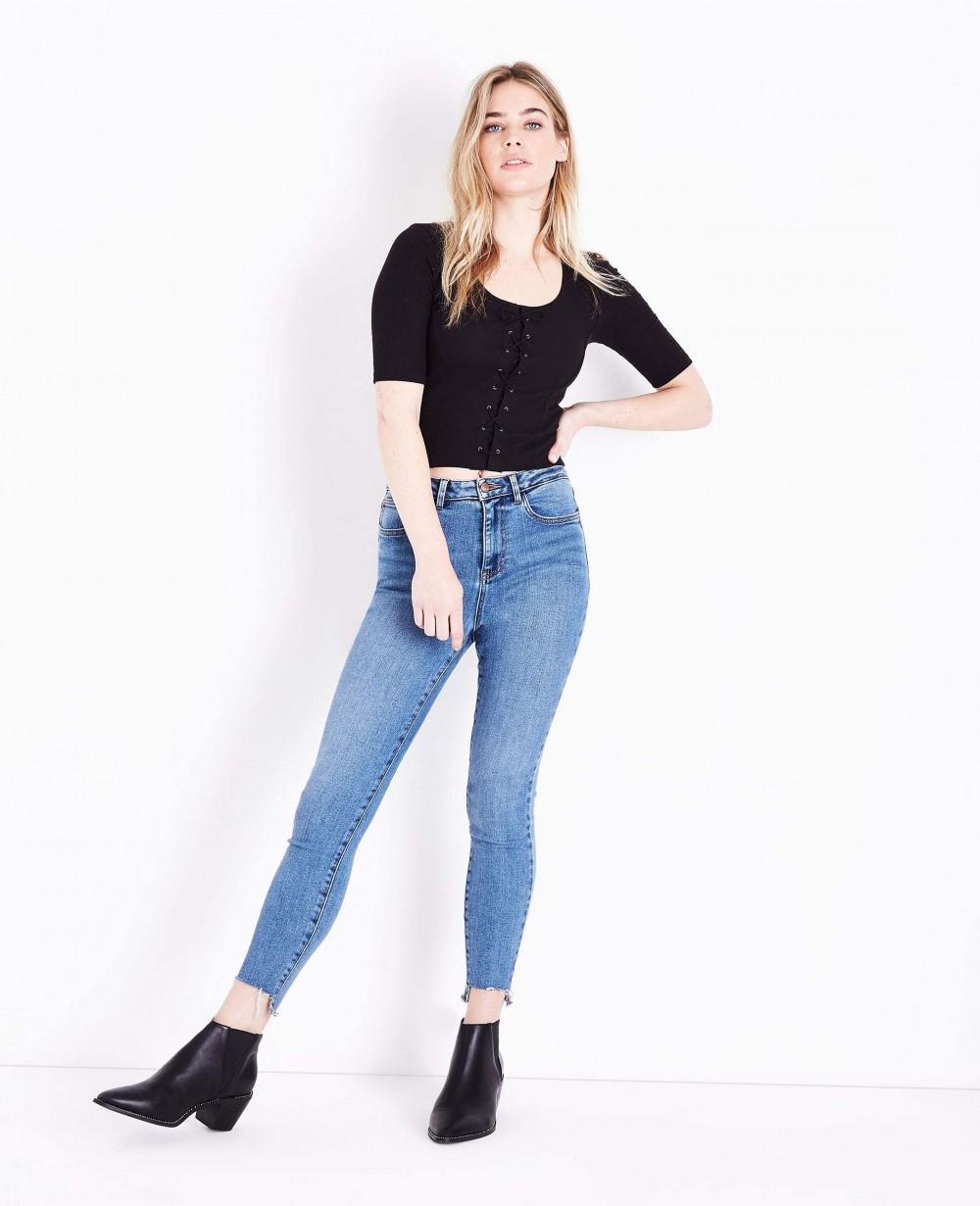 black-ribbed-lace-up-short-sleeve-top-t-shirt-ro-2476-20-_2_